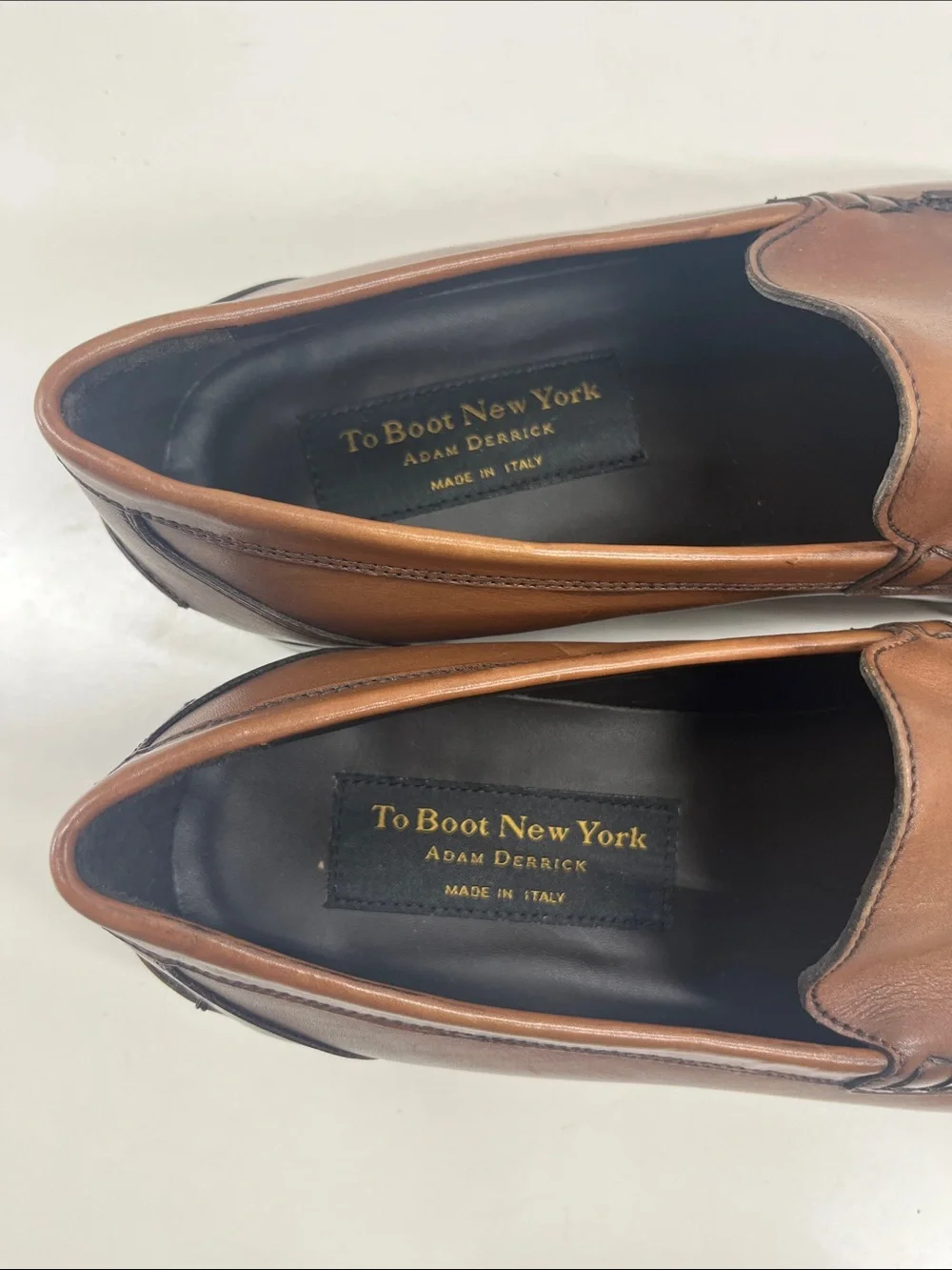 NEW Too Boot New York Men's Brown Leather Penny Loafers Size 11